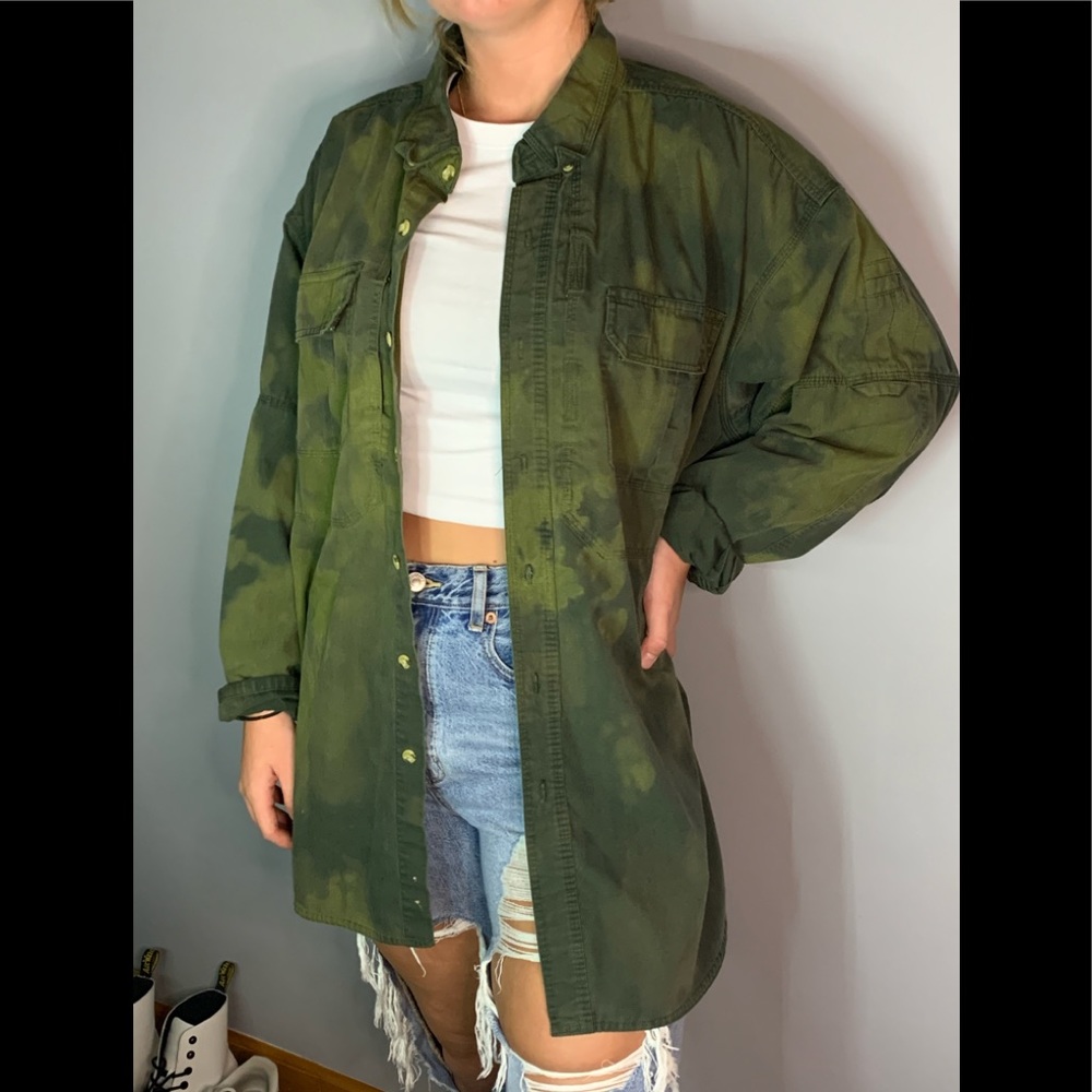 Upcycled Oversized Mens button up XXL